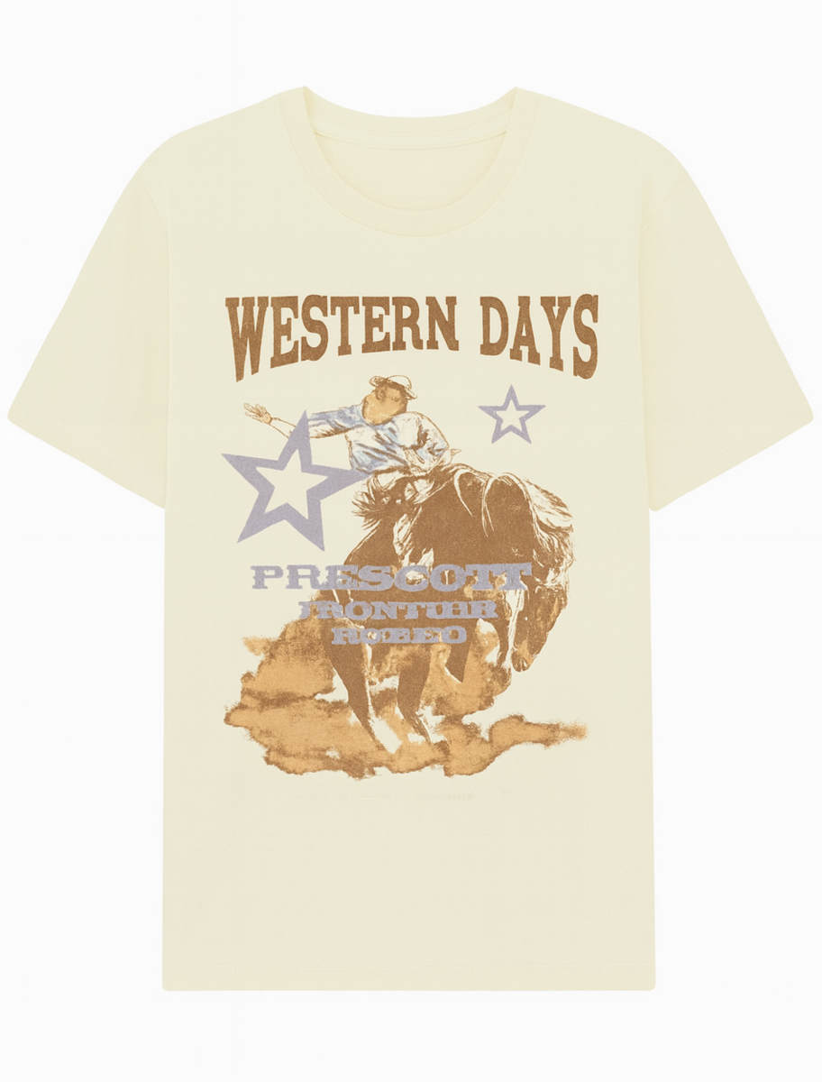  Forever 21 Western Days Graphic Tee - white multi - Bonton