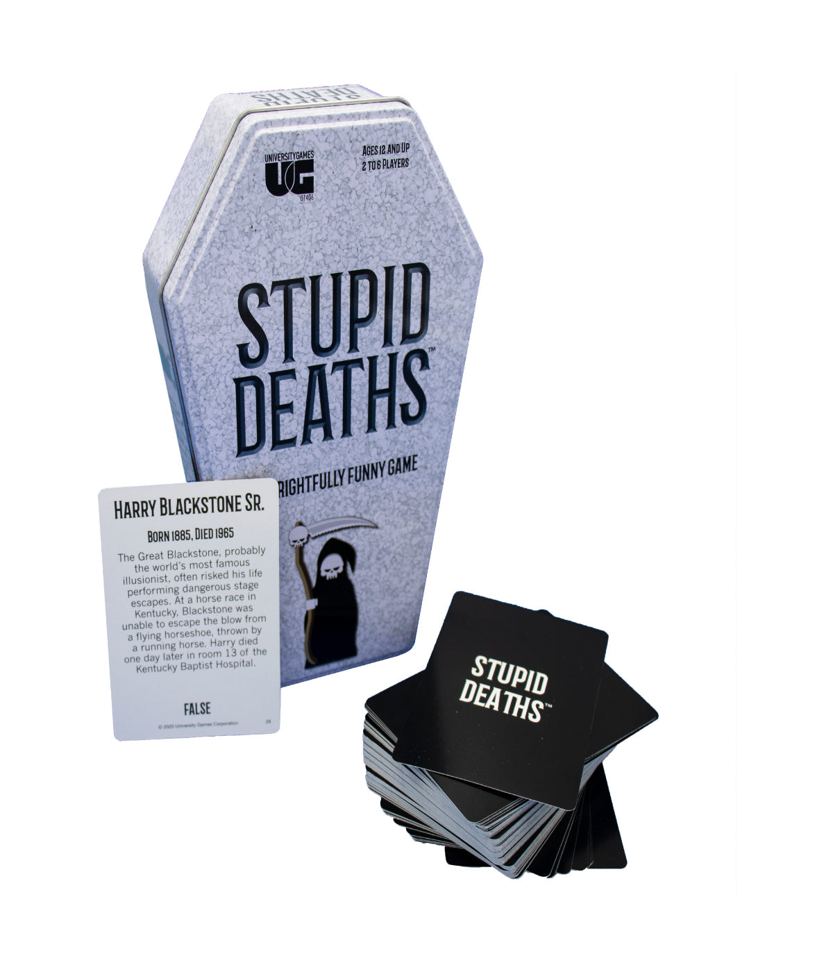  Stupid Deaths Card Game Tin Multi - Multi - Bonton