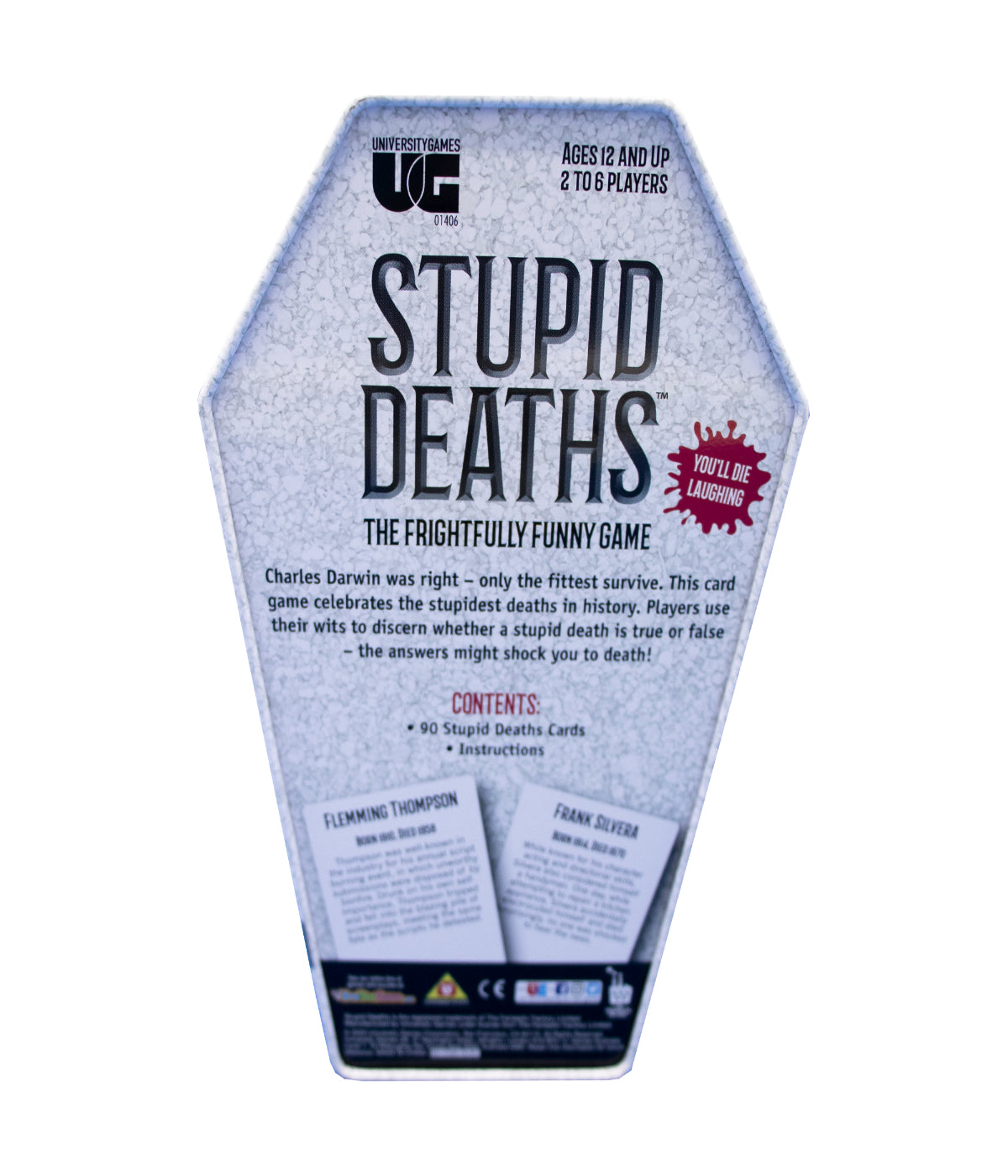  Stupid Deaths Card Game Tin Multi - Multi - Bonton