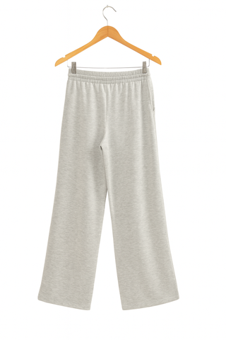 Wide-Leg Scuba Sweatpants