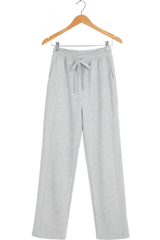 Wide-Leg Scuba Sweatpants