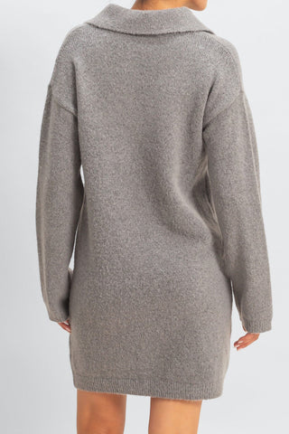 Collared Sweater Dress