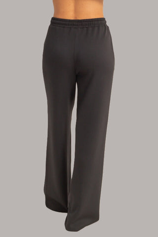 Straight-Leg Scuba Pintucked Sweatpants