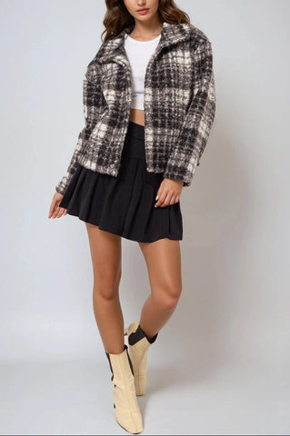 Plaid Boucle Jacket