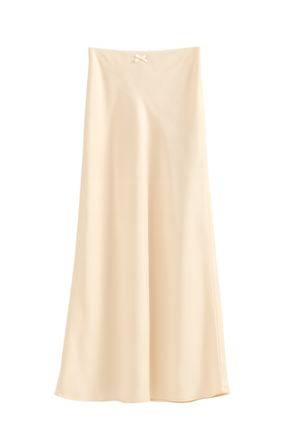 Satin A-Line Maxi Skirt
