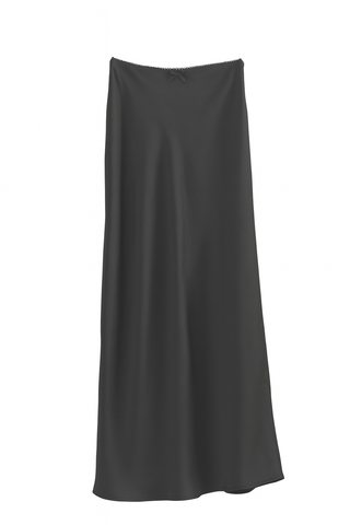Satin A-Line Maxi Skirt