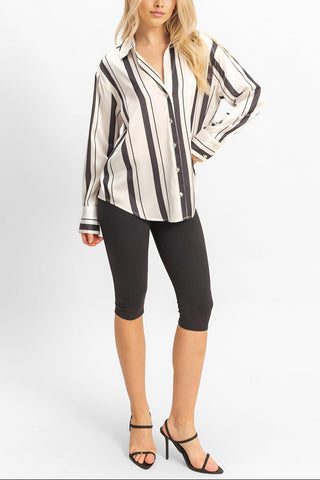 Satin Striped Shirt