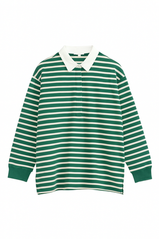 Striped Oversized Rugby Shirt