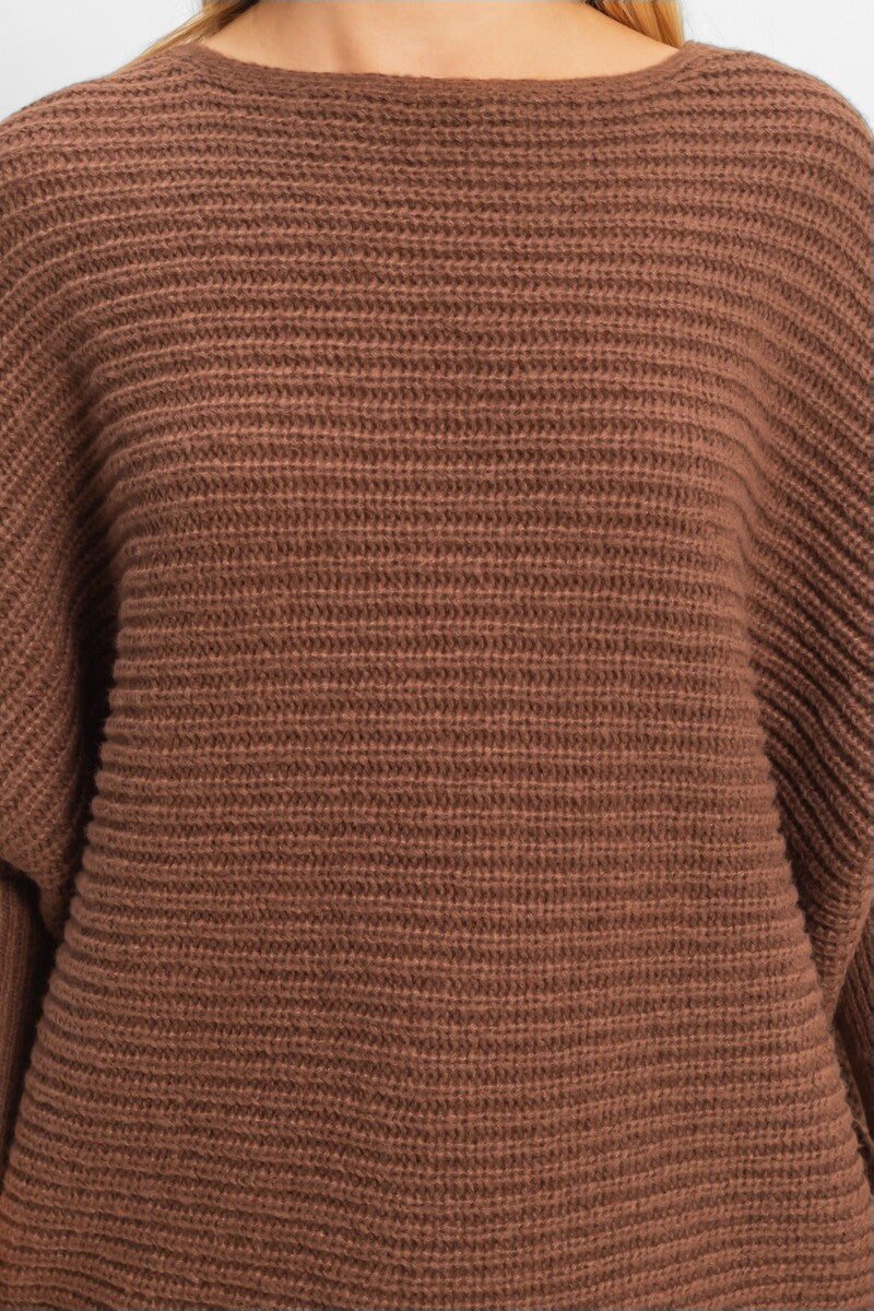  Forever 21 Oversized Cocoon Sweater - brown - Bonton