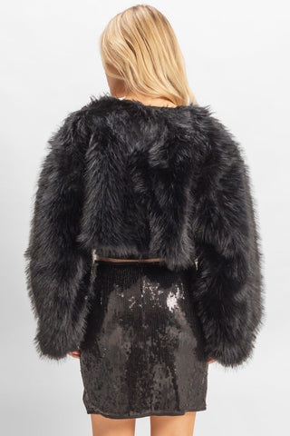 Faux Fur Cropped Jacket