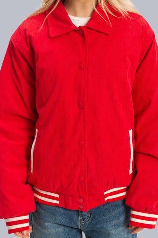 Corduroy Varsity Jacket