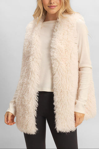 Fuzzy Longline Vest