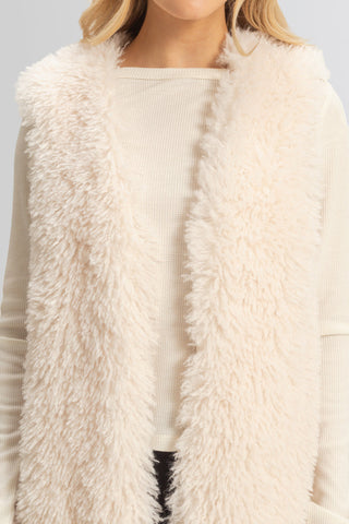Fuzzy Longline Vest