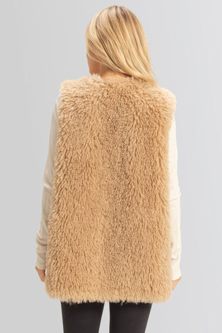 Fuzzy Longline Vest