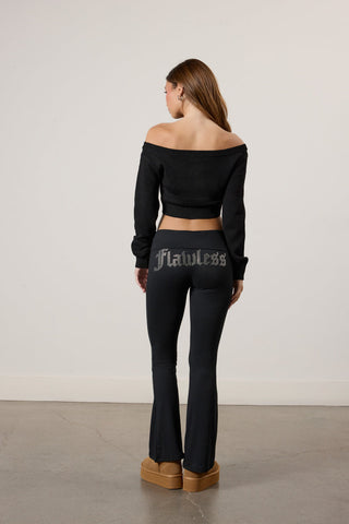 Flawless Foldover Flare Leggings