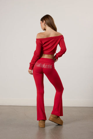 Flawless Foldover Flare Leggings