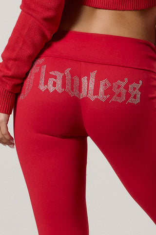 Flawless Foldover Flare Leggings