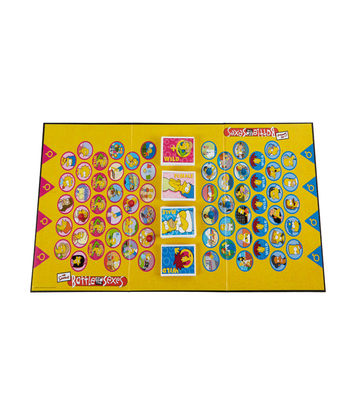  Battle of the Sexes - The Simpsons Edition Board Game Multi - Multi - Bonton