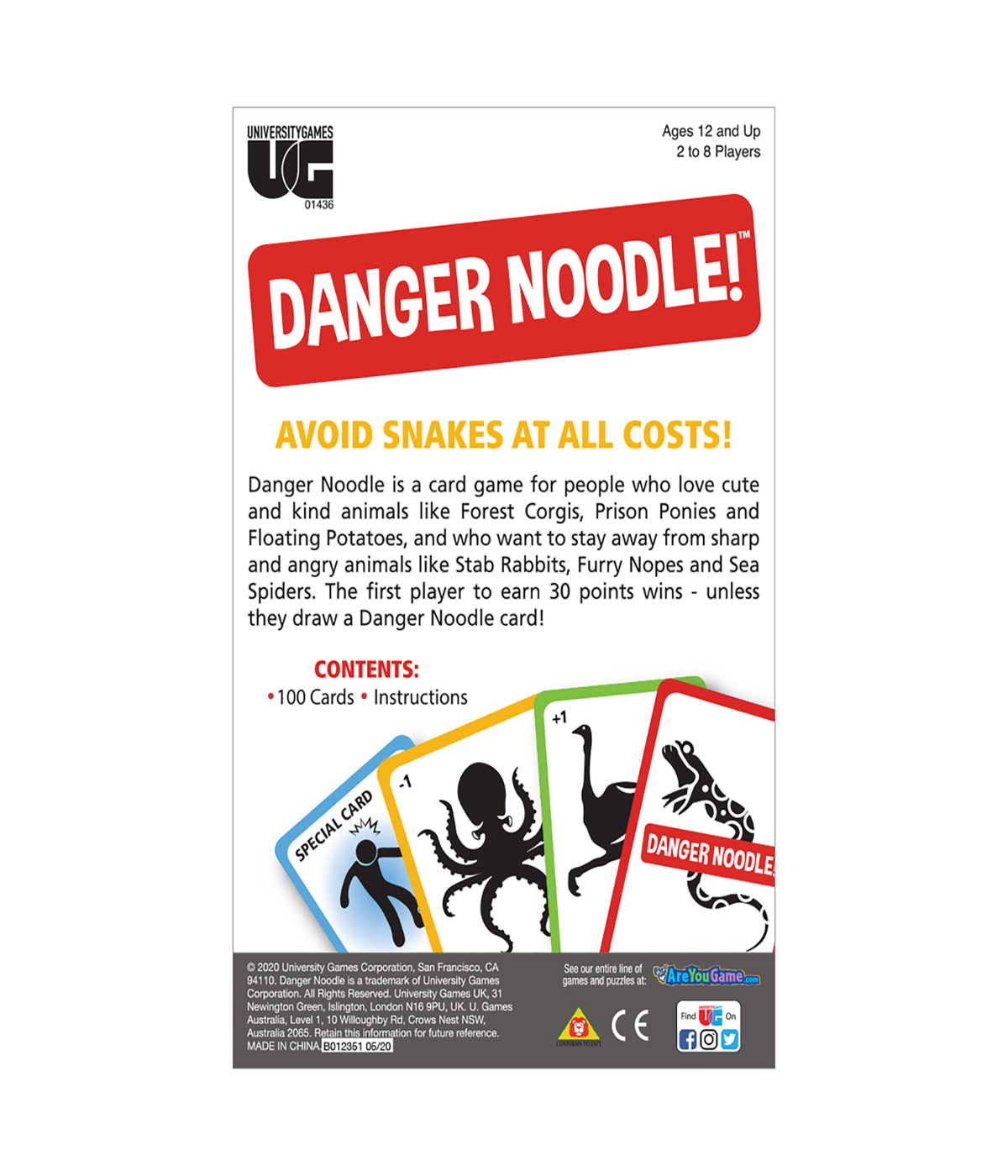  Danger Noodle Card Game Multi - Multi - Bonton