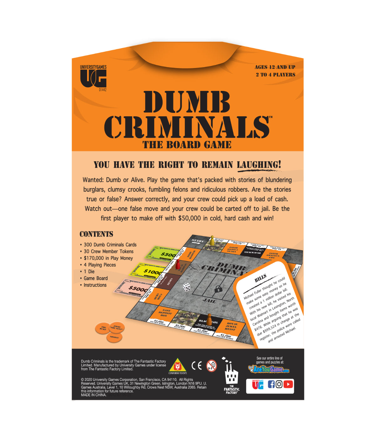  Dumb Criminals: The Board Game Multi - Multi - Bonton