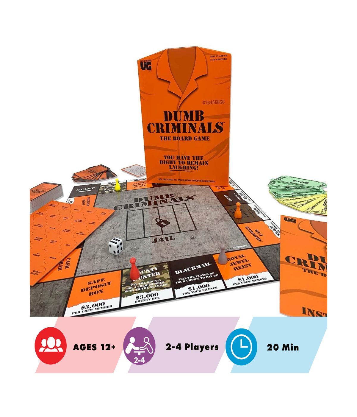  Dumb Criminals: The Board Game Multi - Multi - Bonton