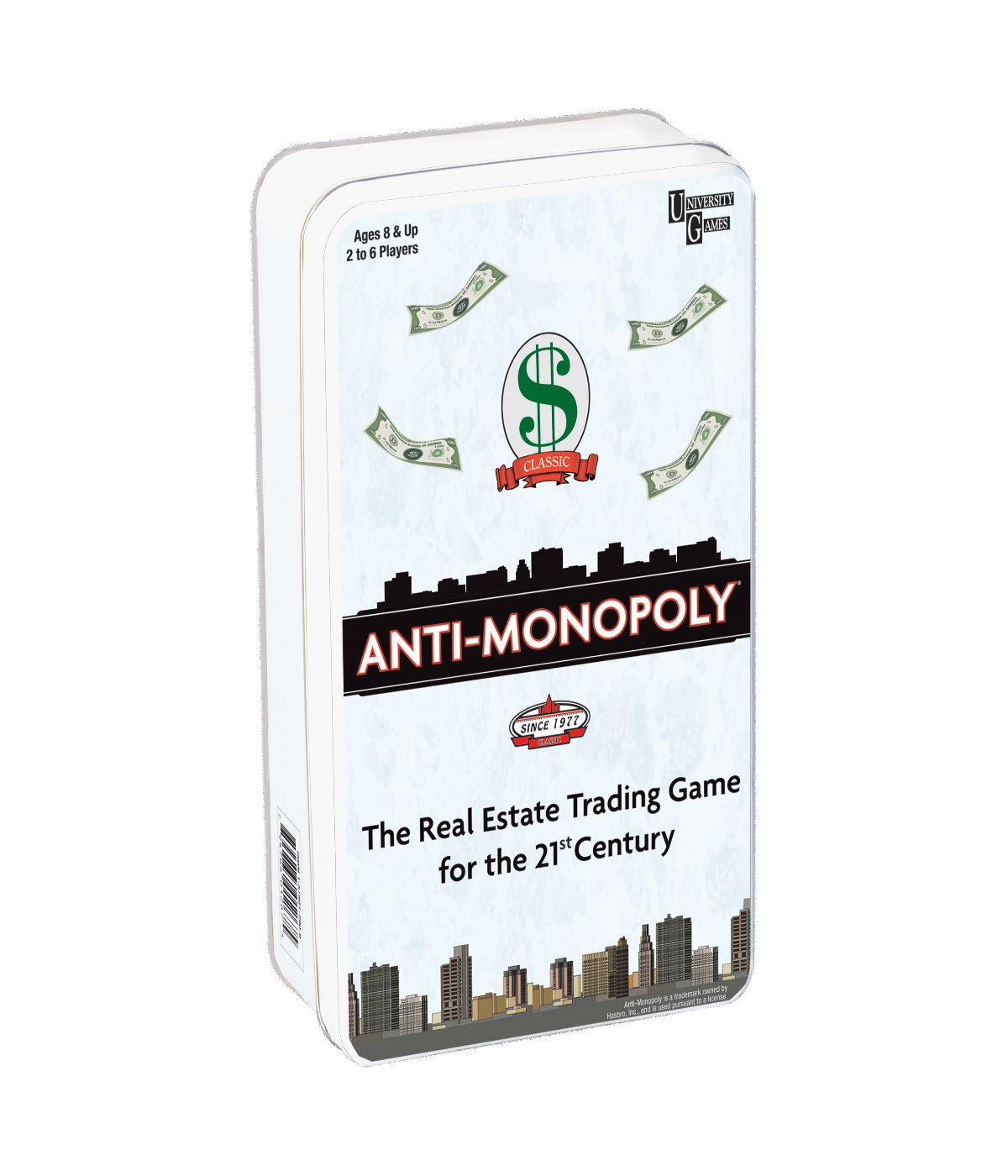  Anti-Monopoly Game Travel Tin Multi - Multi - Bonton