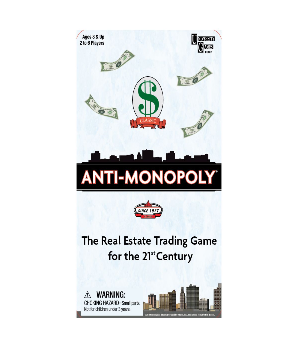  Anti-Monopoly Game Travel Tin Multi - Multi - Bonton