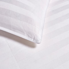 All Seasons 500 Thread Count Cotton Damask Stripe Down Comforter