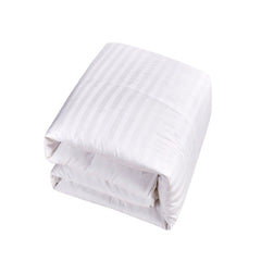 All Seasons 500 Thread Count Cotton Damask Stripe Down Comforter