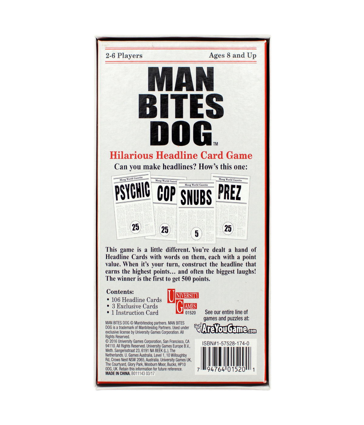  Man Bites Dog Card Game Multi - Multi - Bonton