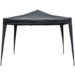 10' X 10' Charcoal Gray Pop-Up Outdoor Canopy Gazebo