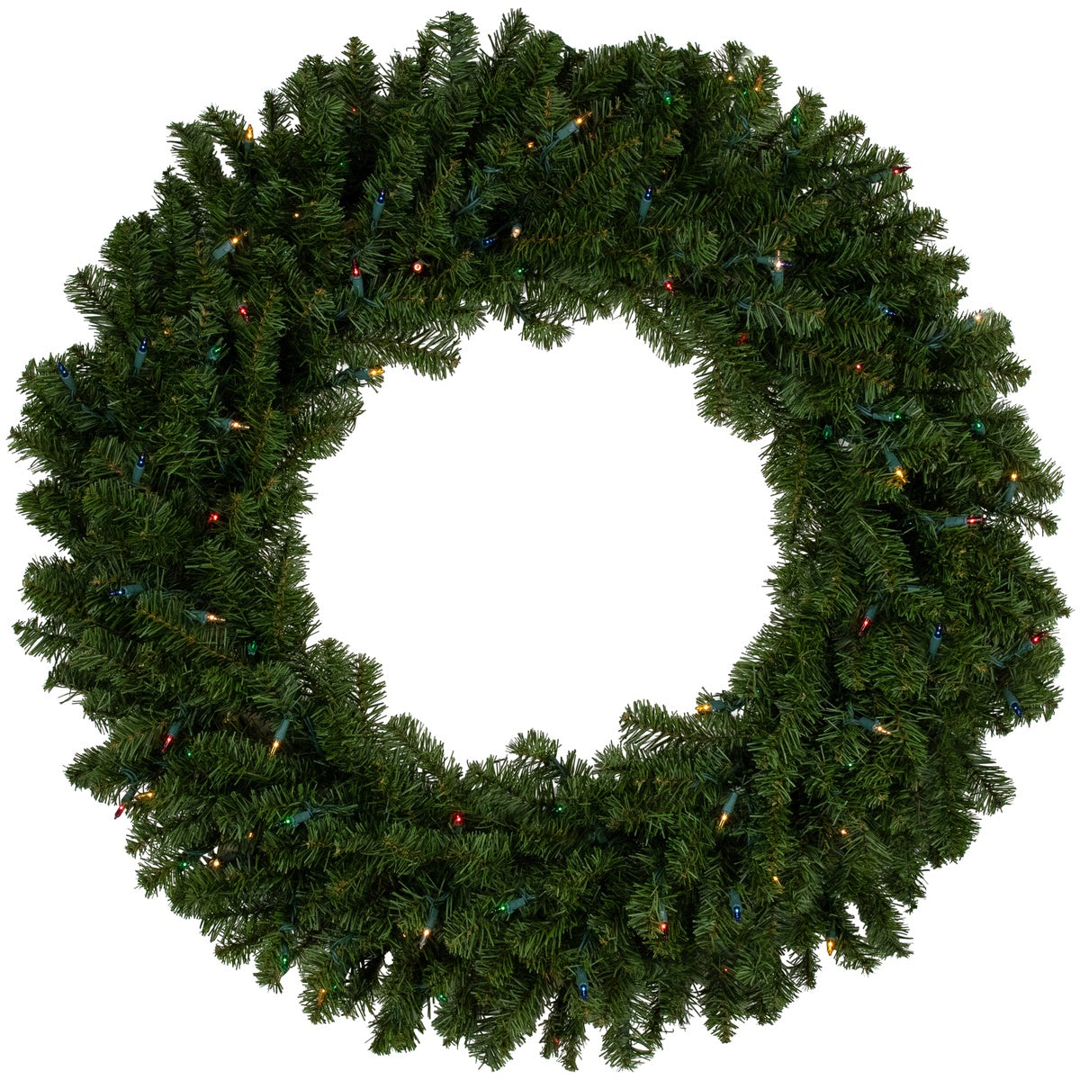  Northlight Pre-Lit Canadian Pine Artificial Christmas Wreath - 36