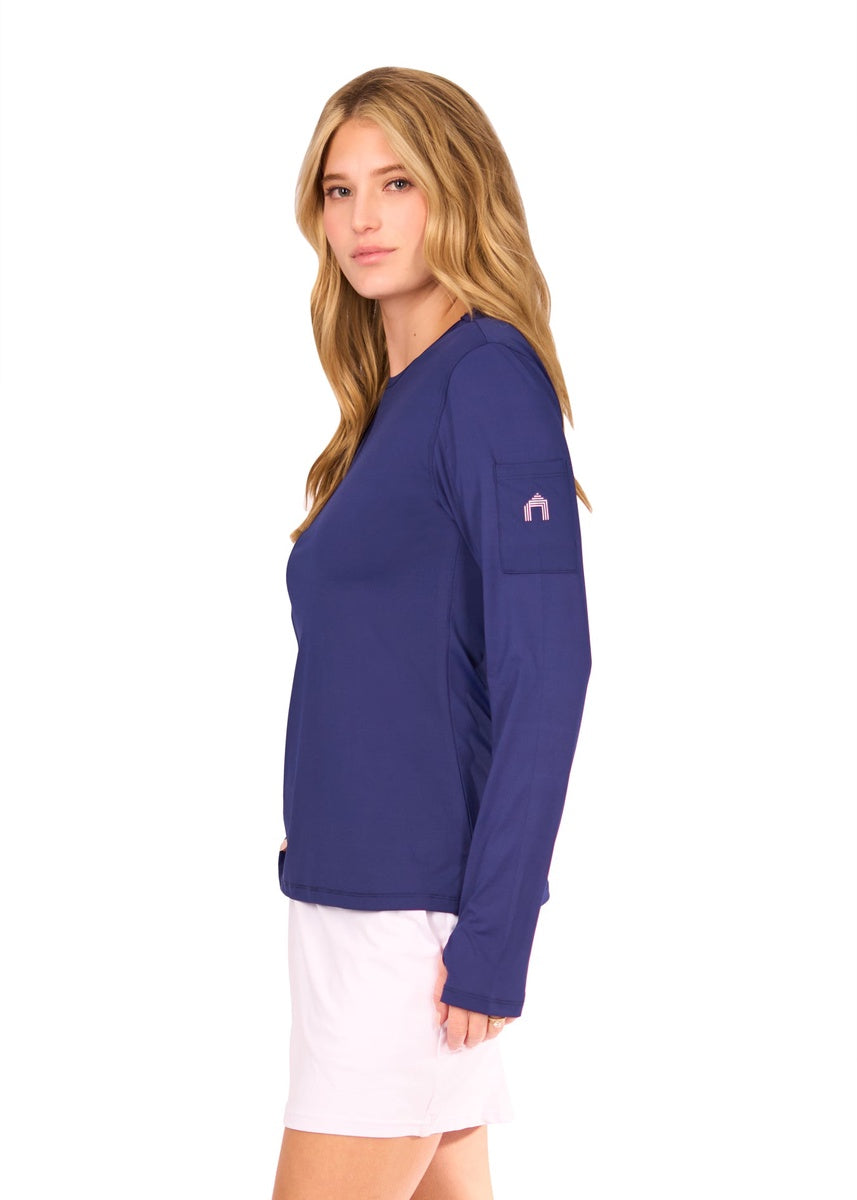  Cabana Life Navy Sun Shirt - XS - Bonton