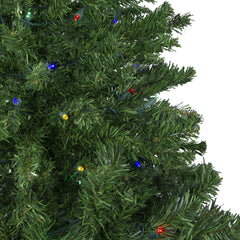 Pre-Lit Medium Mixed Classic Pine Artificial Christmas Tree - 4' - Multi LED Lights