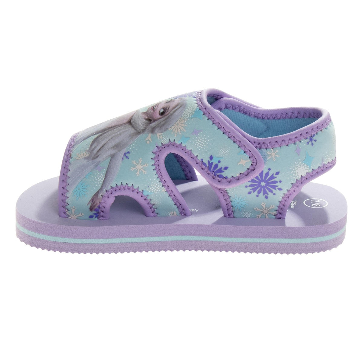  Josmo Disney Frozen Girls' Anna and Elsa Dual Sizes Hook and Loop Sandals (Toddlers) - 5-6 - Bonton
