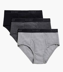 Cotton 3pk Fly-front Brief