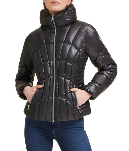 Quilted Black Puffer Jacket