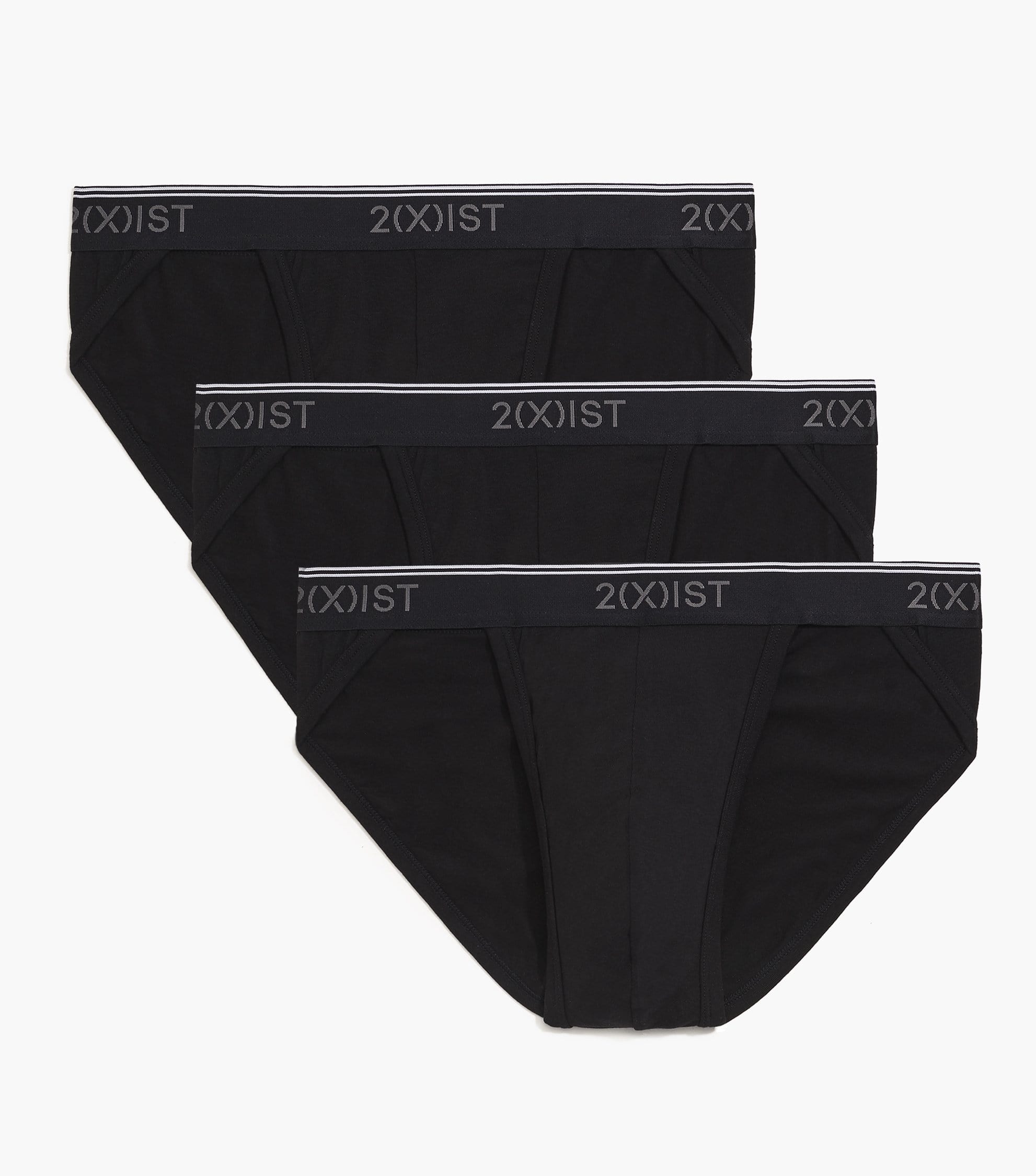  2xist Stretch 3pk Sport Brief - Eclipse/lead/dazzling Blue - Bonton