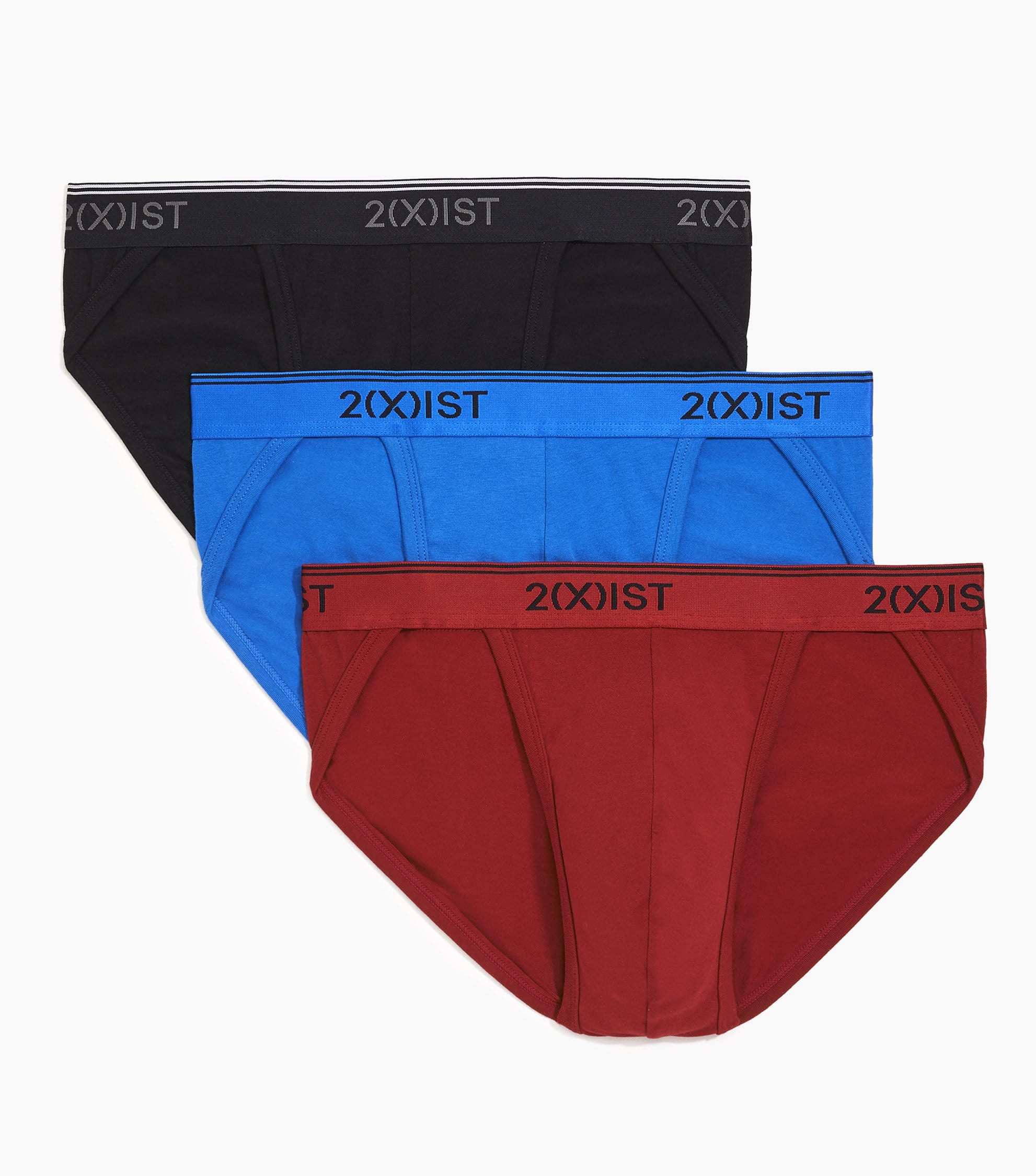  2xist Stretch 3pk Sport Brief - Eclipse/lead/dazzling Blue - Bonton