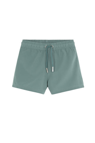 Boys 2 Match Drawstring Swim Shorts-Grey