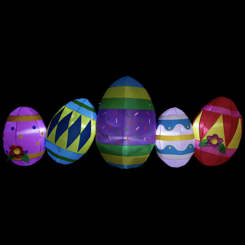 Inflatable Lighted Easter Eggs Outdoor Decoration - 10'