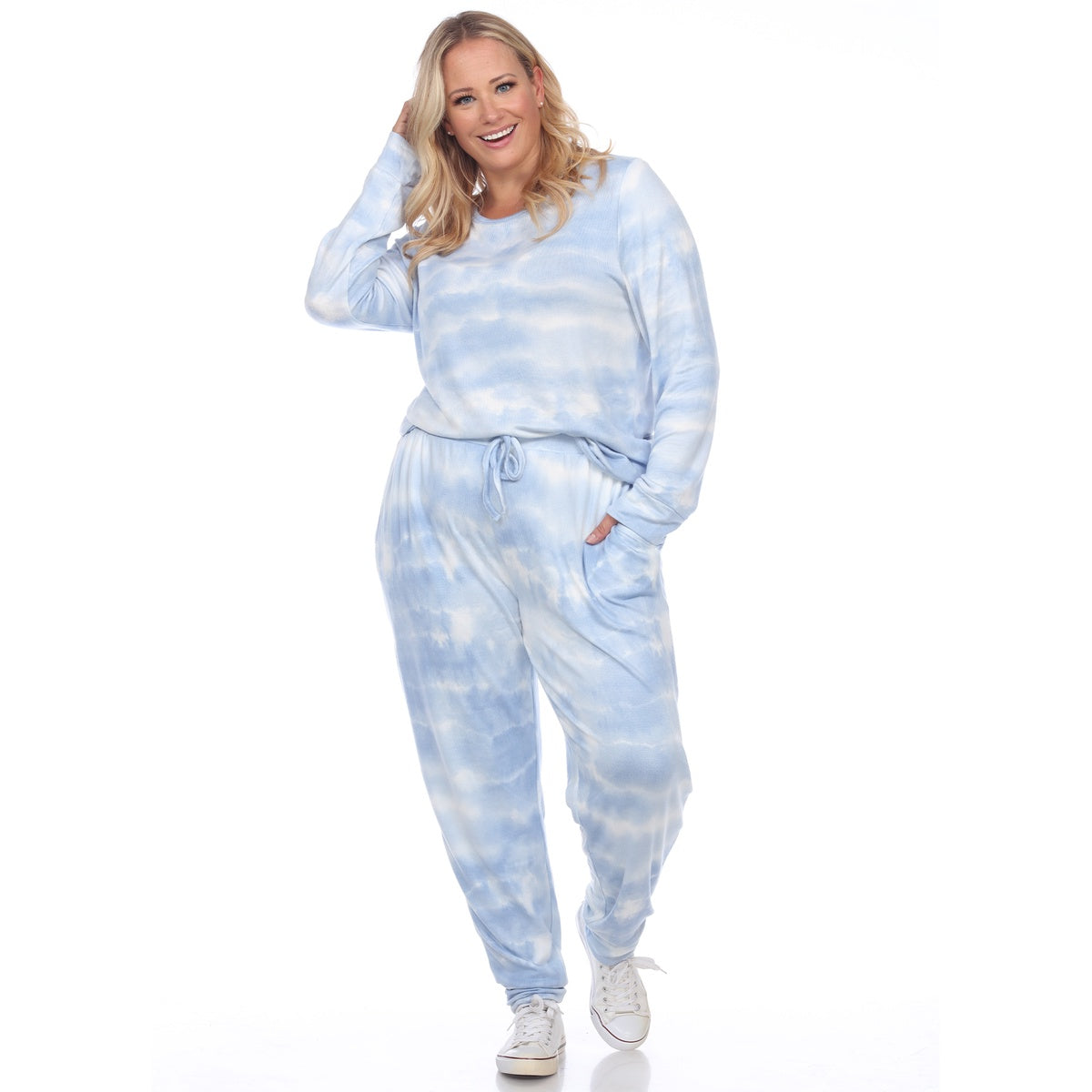  White Mark Plus Size 2 Piece Lounge Set - 3X - Bonton