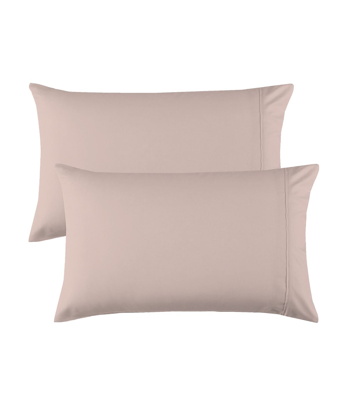  Purity Home Organic Cotton 144 Thread Count Percale Pillowcases Set Light Pink - Light Pink - Bonton