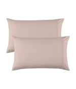 Organic Cotton 144TC Percale Pillowcases Set Light Pink
