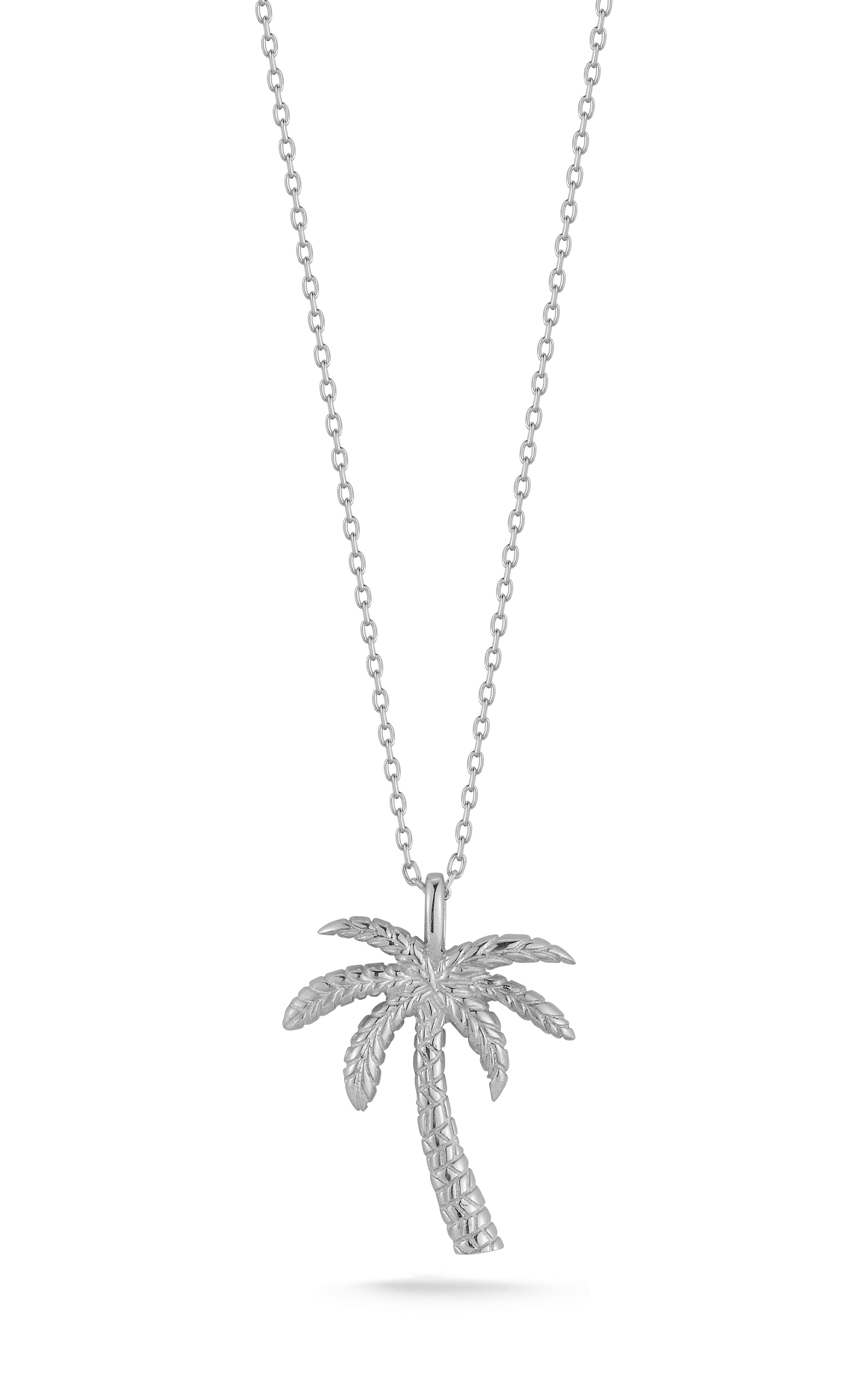  Relativity Palm Tree Necklace - Gold - Bonton