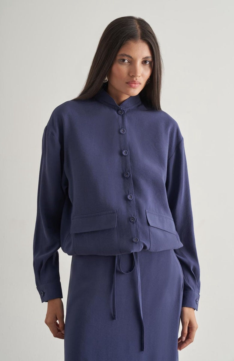  Mizalle Mizalle Women's Jacket - Indigo - Bonton