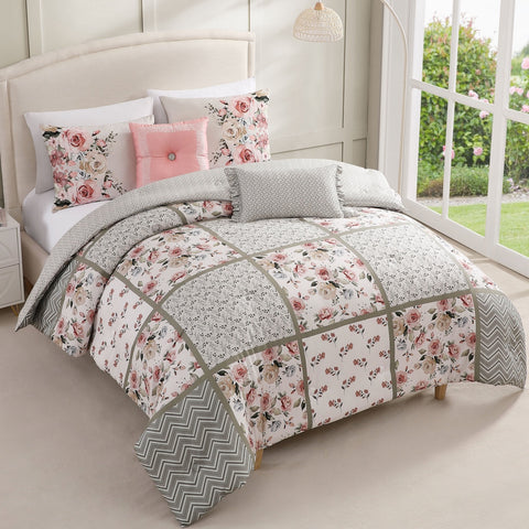 Bebejan Sage Serenity 5 Piece Reversible Comforter Set