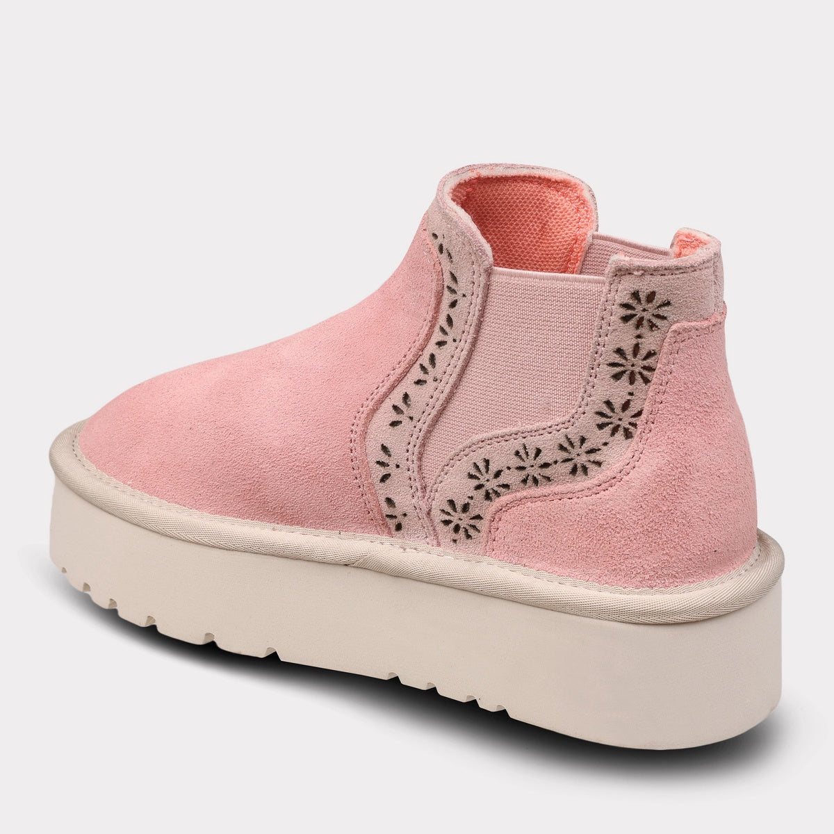  Mykos Antoinette Youth Pull-on Platform Boot - ChestnutWinter White - Bonton