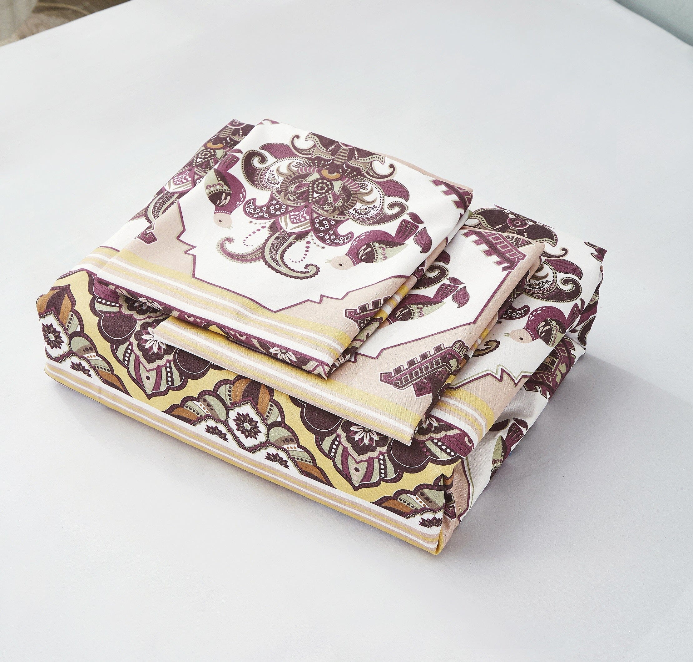  DaDa Bedding Collection DaDa Bedding Majestic Oriental Kilim Duvet Cover - w/ Pillow Cases Royal Persian Traditional Design Intricate Ornate Ornament Print by DaDa Bedding Collection - Twin - Bonton