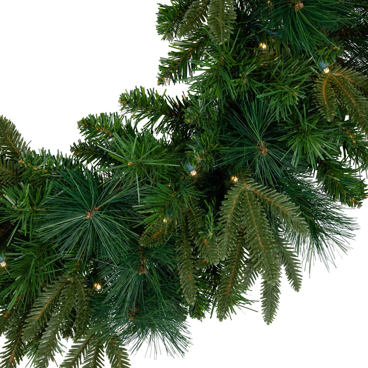  Northlight Real Touch™? Pre-Lit Rosemary Emerald Angel Pine Artificial Christmas Wreath - 30